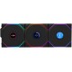Lian Li UNI Fan TL LCD 120 Wireless, Triple Pack (Reverse Blade), 2.4 GHz Wireless Controller Included, Infinity Mirror Design, LCD Display, Controller required, Black  