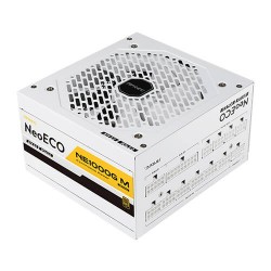 ANTEC NeoECO, NE1000G M ATX3.0 ,WHITE , 1000W Full Modular PSU, 80 Plus Gold Certified, PCIE 5.0 Support, PhaseWave Design, Japanese Caps, Zero RPM Manager, Silent 120mm Fan, 10-Year Warranty ANTEC NeoECO, NE1000G M ATX3.0 ,WHITE , 1000W Full Modular PSU, 80 Plus Gold Certified, PCIE 5.0 Support, PhaseWave Design, Japanese Caps, Zero RPM Manager, Silent 120mm Fan, 10-Year Warranty
