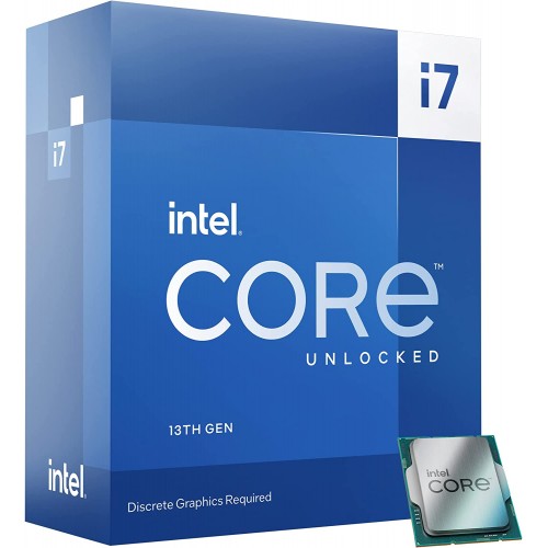 Intel Core i7-13700KF Desktop Processor 16 cores (8 P-cores + 8 E-cores) 30M Cache, up to 5.4 GHz  