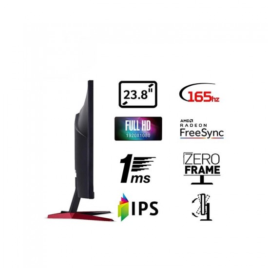 Acer Nitro VG240YSbmiipx 23.8 inch FHD Gaming Monitor IPS Panel FreeSync  165Hz 1ms DP HDMI Black