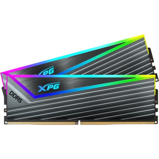 XPG CASTER 32GB (2x16GB) 6000 MHz CL40-40-40 RGB DDR5 Desktop Memory, RGB Tungsten Grey Heatsink 