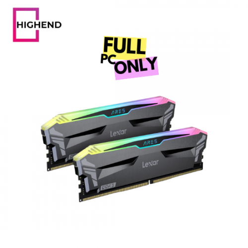 Lexar 32GB (2x16GB) ARES RGB DDR5 RAM 6400MT/s CL32 Desktop Memory - AMD Expo and Intel XMP 3.0, Black