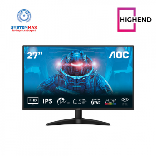 AOC 27B36X 27" IPS 144Hz FHD Gaming Monitor – 0.5ms MPRT – 121% sRGB