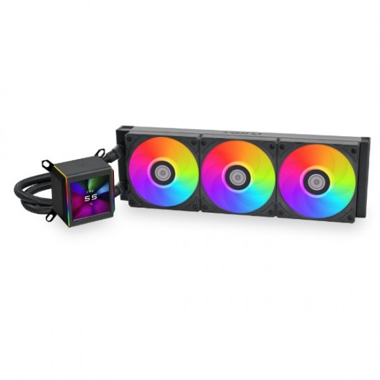 Lian Li Galahad II LCD 360MM Black AIO Liquid Cpu Cooler Lian Li Galahad II LCD 360MM Black AIO Liquid Cpu Cooler