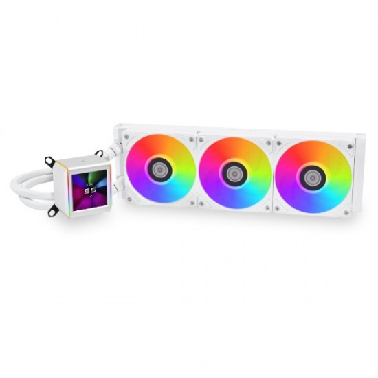 Lian Li Galahad II LCD 360MM White AIO Liquid Cpu Cooler Lian Li Galahad II LCD 360MM White AIO Liquid Cpu Cooler