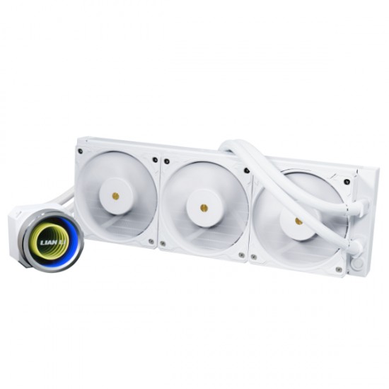 Lian Li Galahad II Trinity Performance 360MM Daisy chainable Radiator LCP Fans Black AIO Liquid Cpu Cooler ( WHITE ) Lian Li Galahad II Trinity Performance 360MM Daisy chainable Radiator LCP Fans Black AIO Liquid Cpu Cooler ( WHITE )