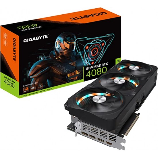 GIGABYTE GeForce RTX 4080 Gaming OC 16G Graphics Card, 3X WINDFORCE Fans, 16GB 256-bit GDDR6X (ONLY BUILD)