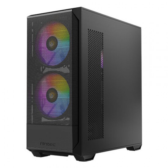 ANTEC NX416 , High Airflow Mesh Front Panel, 2 x 160mm & 1 x 120mm ARGB Fans Included, Type-C, Tempered Glass Hinge Side Panel, Up to 11 Fans, 360mm Radiator Support, Mid-Tower ATX Gaming Case