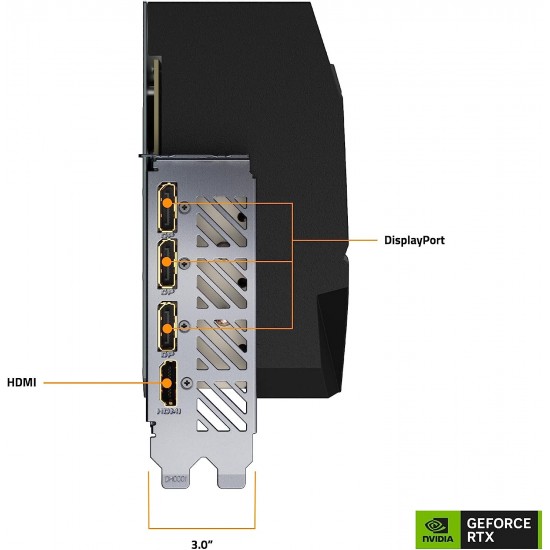 Gigabyte AORUS GeForce RTX 4090 Master 24G Graphics Card, 3X WINDFORCE Fans, 24GB 384-bit GDDR6X, GV-N4090AORUS M-24GD