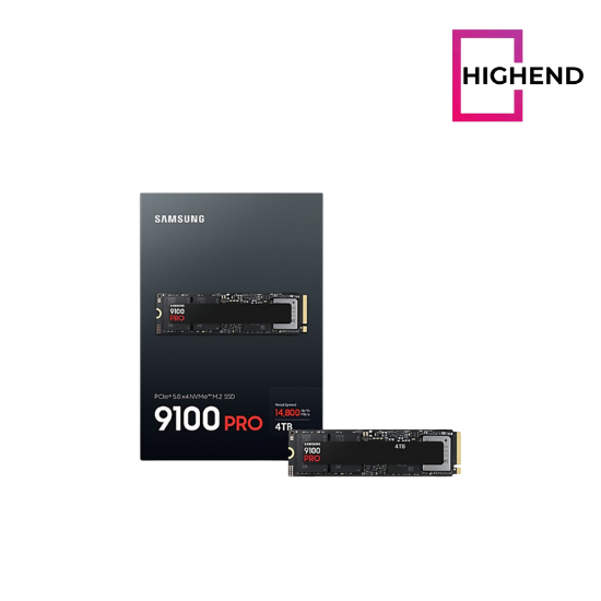 SAMSUNG SSD 9100 PRO 4TB, PCIe 5.0x4 M.2 2280, Seq. Read Speeds Up to 14,800MB/s, MZ VAP4T0B/AM