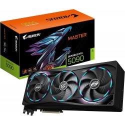 GIGABYTE AORUS GeForce RTX 5090 MASTER 32G – NVIDIA Blackwell Architecture, DLSS 4, 32GB GDDR7, WINDFORCE Cooling, Hawk Fan, and LCD Edge View for Ultimate Performance