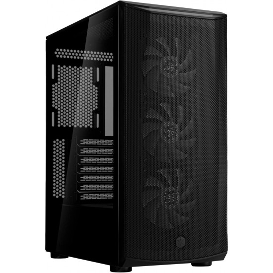 SilverStone  FARA 512Z High Airflow ATX Mid-Tower Chassis with Dual Radiator Support & ARGB Lighting, 