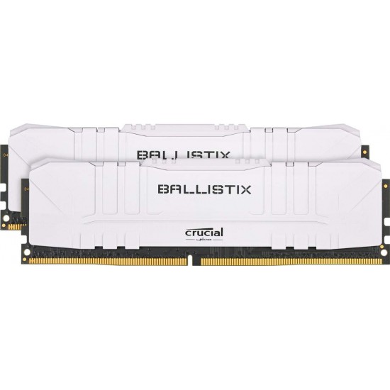 Crucial Ballistix 3200 MHz DDR4 DRAM Desktop Gaming Memory Kit 32GB (16GBx2) CL16 BL2K16G32C16U4W (White)