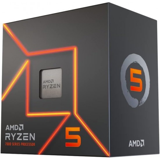 CPU-AMD-RYZEN 5-7600 6 Core 12 Threads 3.8 GHz 5.1 GHz Turbo Socket AM5 LGA Processor