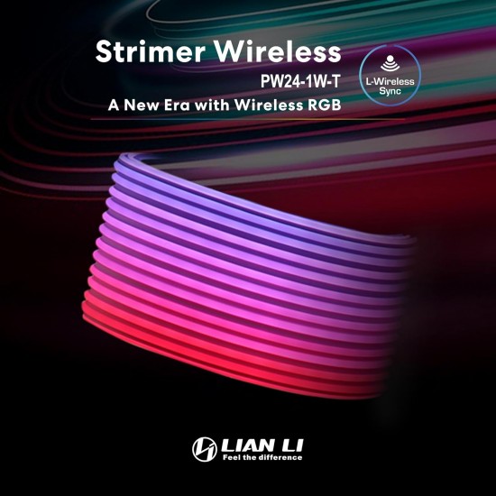 Lian Li Strimer Wireless 24 Pin with 2.4 GHz Wireless Controller ARGB Power Extension Cable
