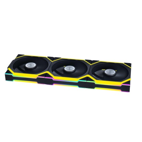 Lian Li UNI Fan SL Wireless 120mm ARGB Fan - Triple Pack - 2.4 GHz Wireless Signal for RGB & Fan Control