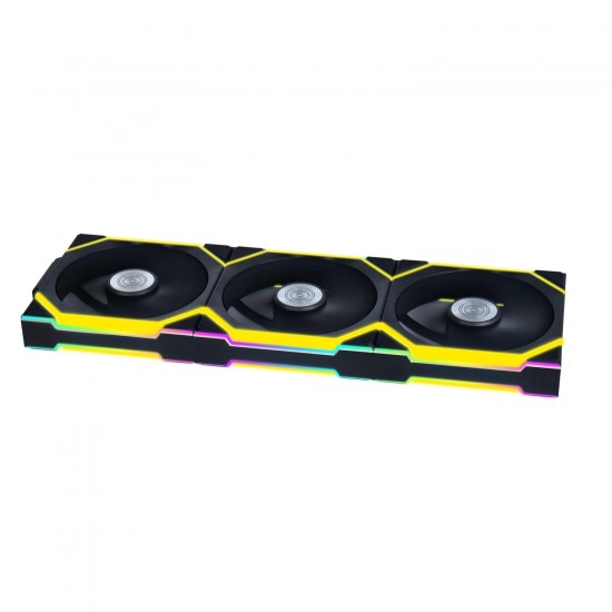Lian Li UNI Fan SL Wireless 120mm ARGB Fan - Triple Pack - 2.4 GHz Wireless Signal for RGB & Fan Control