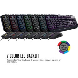 Cooler Master Devastator 3 Plus Wired RGB Mouse and Keyboard Combo - arabic Layout