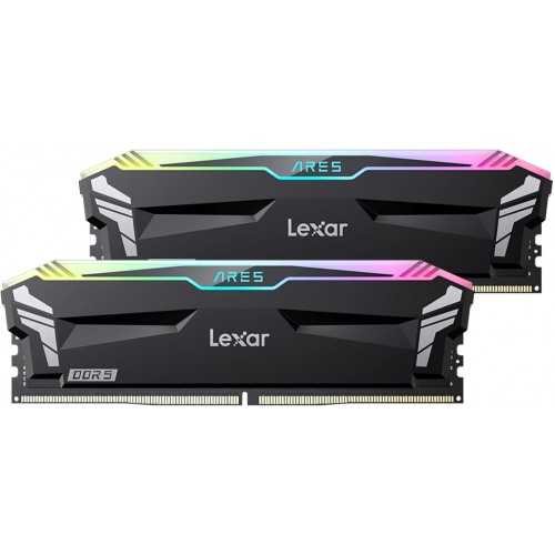 Lexar 32GB (2x16GB) ARES RGB DDR5 RAM 6800MT/s CL34 1.4V Desktop Memory - Intel XMP 3.0 & AMD Expo Compatible, Black
