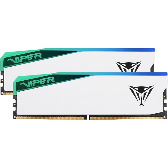 Patriot Memory Viper Elite 5 RGB DDR5 RAM 32GB (2X16GB) 6000MT/s CL30 1.35v UDIMM Desktop Gaming Memory Kit Compatible with Intel XMP/AMD Expo