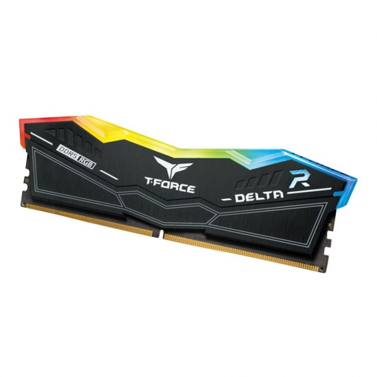 TeamGroup T-FORCE DELTA RGB 32GB (2 x 16GB) DDR5-6000 PC5-48000 CL30 Dual Channel Desktop Memory Kit - Black