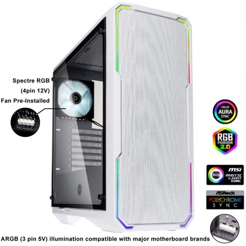 BitFenix Mesh Case WHITE Mesh Front Panel