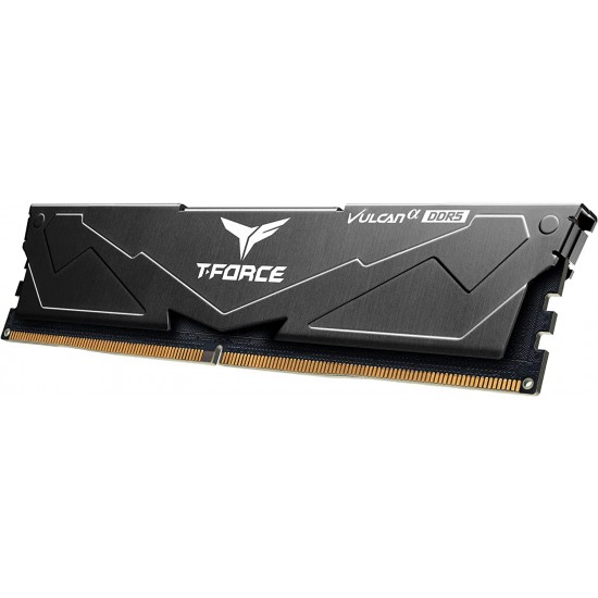 TEAMGROUP T-Force Vulcan Alpha DDR5 Ram 16GB (1x16GB) 6000MHz (PC5-48000) CL38 Desktop Memory Module Ram (Black) 
