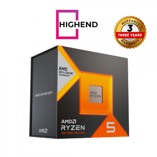 AMD Ryzen 5 7500X3D Desktop Processor – 6-Core/12-Thread, up to 5.0 GHz, 96MB Total Cache (64MB 3D V-Cache), AM5 Socket, Supports DDR5 & PCIe 5.0, 120W TDP