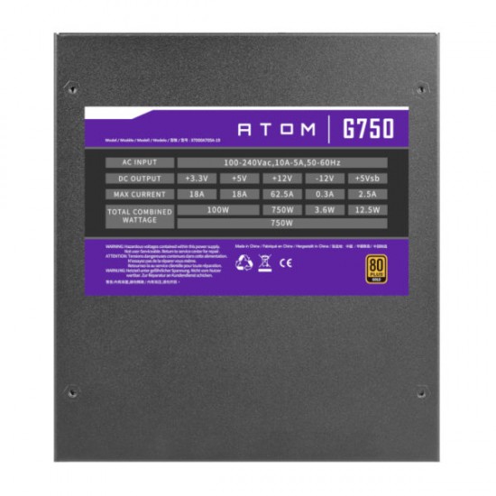 Antec Atom G750 750W Gold ATX Modular PSU