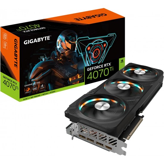 Gigabyte GeForce RTX 4070 Ti Gaming OC 12G Graphics Card, 3X WINDFORCE Fans, 12GB 192-bit GDDR6X (ONLY BUILD)