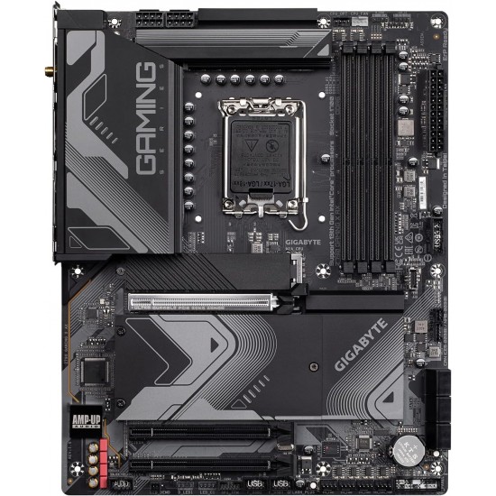 GIGABYTE Z790 Gaming X AX (LGA 1700/ Intel/ Z790/ ATX/ DDR5/ M.2/ PCIe 5.0/ USB 3.2 Gen2X2 Type-C/Intel Wi-Fi 6E/ 2.5GbE LAN/Q-Flash Plus/EZ-Latch Plus/Gaming Motherboard)