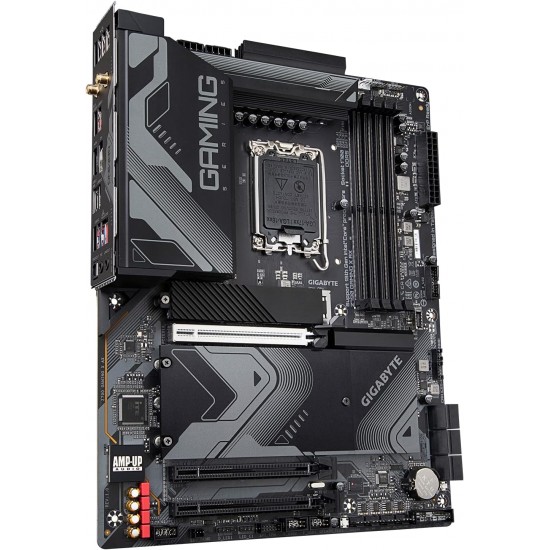 GIGABYTE Z790 Gaming X AX (LGA 1700/ Intel/ Z790/ ATX/ DDR5/ M.2/ PCIe 5.0/ USB 3.2 Gen2X2 Type-C/Intel Wi-Fi 6E/ 2.5GbE LAN/Q-Flash Plus/EZ-Latch Plus/Gaming Motherboard)