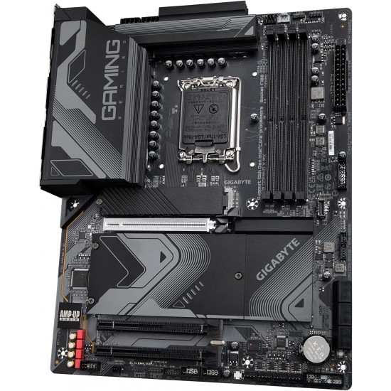 GIGABYTE Z790 Gaming X AX (LGA 1700/ Intel/ Z790/ ATX/ DDR5/ M.2/ PCIe 5.0/ USB 3.2 Gen2X2 Type-C/Intel Wi-Fi 6E/ 2.5GbE LAN/Q-Flash Plus/EZ-Latch Plus/Gaming Motherboard)