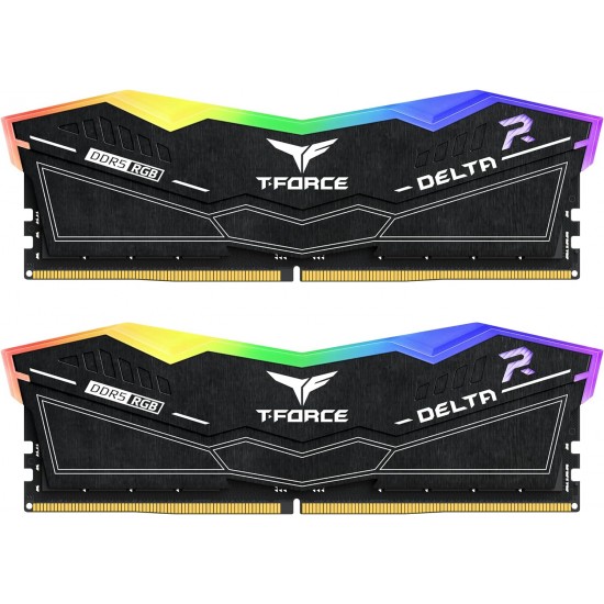 TEAM DELTA RGB DDR5 DESKTOP MEMORY BLACK 96GB(2x48GB) 6800MHz CL36