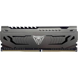 Patriot Viper Steel 32GB (1x32GB) DDR4 3200MHz CL16 Single-Channel RAM – High-Capacity Gaming Memory with Aluminum Heatsink, XMP 2.0 Support, and Low Latency for Intel/AMD Systems