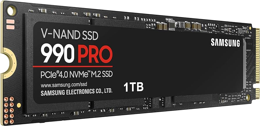 SAMSUNG 990 PRO 1TB PCIe 4.0 NVMe SSD