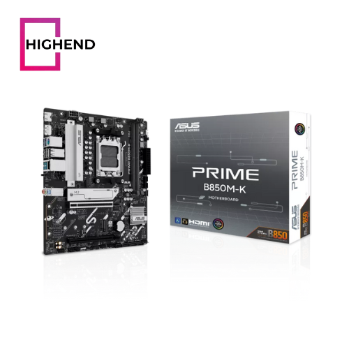 ASUS Prime B850M-K Gaming Motherboard Socket AMD AM5 (Ryzen 9000, DDR5 Memory, 2X M.2, PCIe 5.0, BIOS Flashback, Aura Sync)