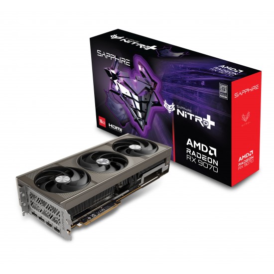 SAPPHIRE NITRO+ AMD RADEON RX 9070 OC 16GB GRAPHIC CARD (Three Years Warranty) SAPPHIRE NITRO+ AMD RADEON RX 9070 OC 16GB GRAPHIC CARD (Three Years Warranty)