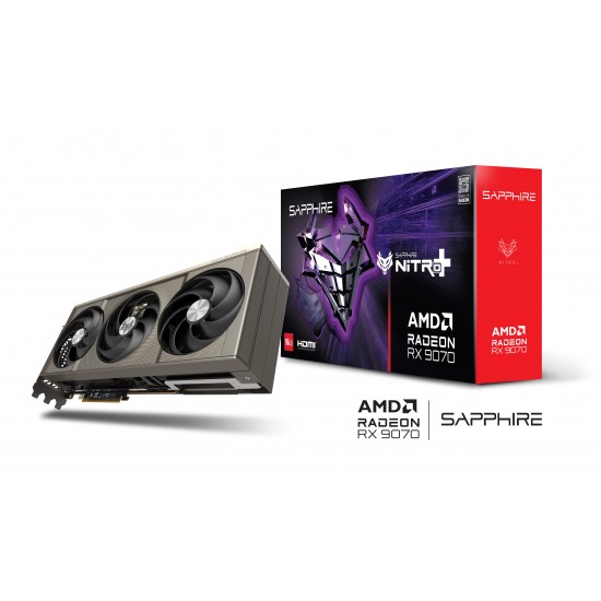 SAPPHIRE NITRO+ AMD RADEON RX 9070 OC 16GB GRAPHIC CARD (Three Years Warranty) SAPPHIRE NITRO+ AMD RADEON RX 9070 OC 16GB GRAPHIC CARD (Three Years Warranty)