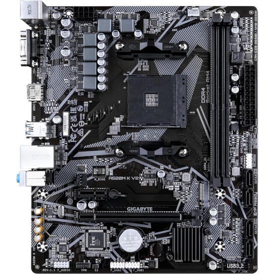 GIGABYTE A520M K V2  CHIPSET AMD A520 AM4, MATX, DDR4 