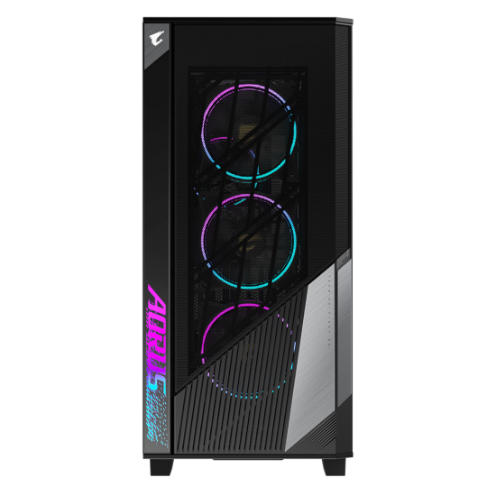 GIGABYTE AORUS C500 Glass - Black Mid Tower PC Gaming Case