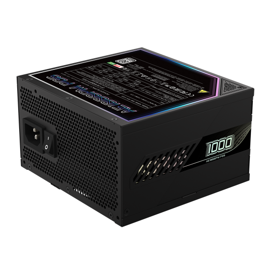 GIGABYTE GP-AE1000PM PG5 - PCIe5.1 Ready - ATX3.1-1000W 80 Plus Platinum Certified - Fully Modular Power Supply