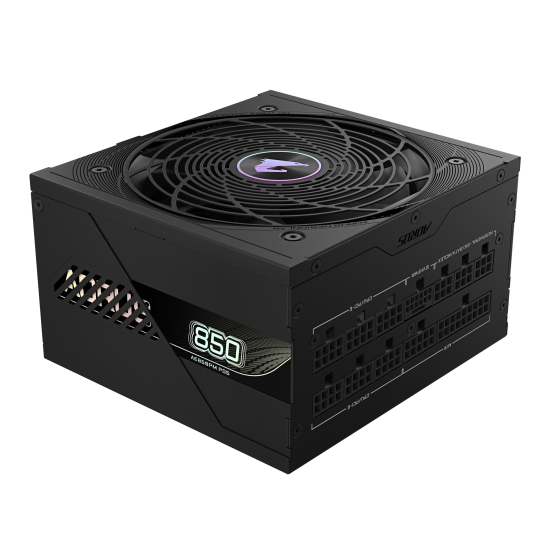 GIGABYTE GP-AE850PM PG5 - PCIe5.1 Ready - ATX3.1-850W 80 Plus Platinum Certified - Fully Modular Power Supply
