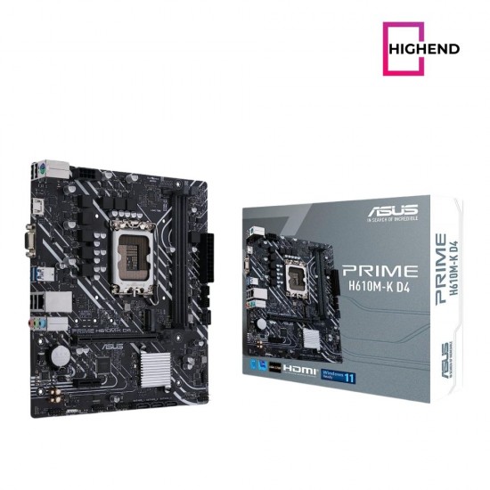 ASUS PRIME H610M-K DDR4 LGA 1700 Micro ATX Motherboard