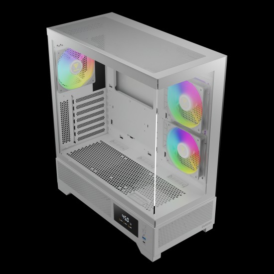 GAMDIAS ATLAS M1 White Mid-Tower ATX Gaming Case