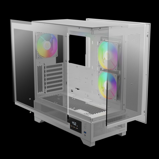 GAMDIAS ATLAS M1 White Mid-Tower ATX Gaming Case