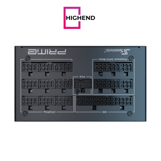 Seasonic Prime TX-1300 1300W ATX 3.1 80 Plus Titanium Fully Modular Hybrid Fan Power Supply Seasonic Prime TX-1300 1300W ATX 3.1 80 Plus Titanium Fully Modular Hybrid Fan Power Supply