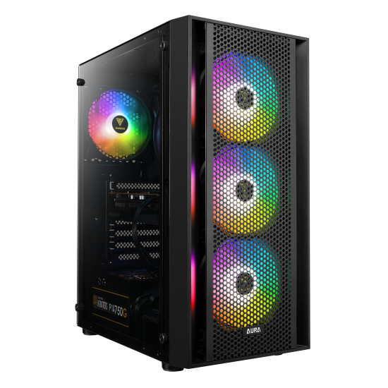 Gamdias AURA GC2 ELITE Mesh FRGB Mid-tower ATX Gaming Casing + AURA GP750