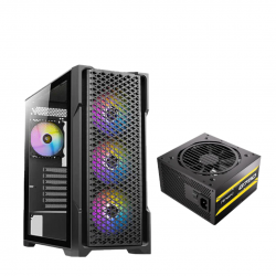 Case Antec AX90 4Fan 120M ARGB + PSU Antec Atom G750 Gold SEMI-MODULAR