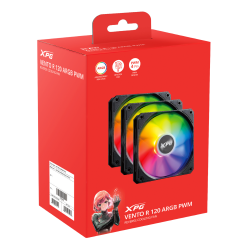 XPG VENTO R ARGB REVERSE Case Fan 120mm — 3x pack